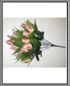 Kytica z tulipanov 11 hláv č.85010 - bielo ružová