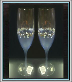 Sadá 2 ks svad- pohárov- vysoké- modré