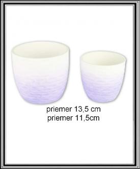 2 ks kvetináče - priemer 13,5 cm a priemer 11,5cm