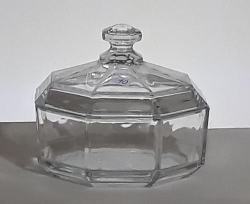 Sklenená cukornička č 10 , pr. 11, v- 10 cm