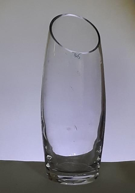 Sklenená váza VAJCO pr. 10x25 cm  č 145 ,