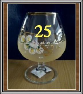 Výročný pohár 25 Krémový