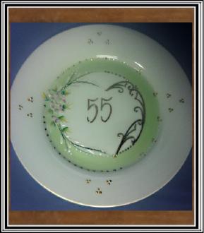 Výročný tanier veľký 55 - tka zelený