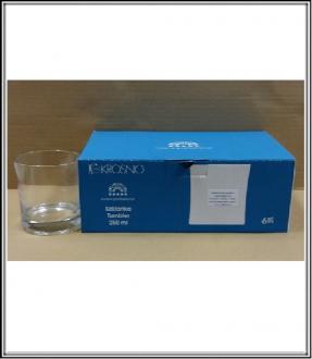 Sadá 6 ks  skl.pohárov 250 ml whisky - 68-7330-20