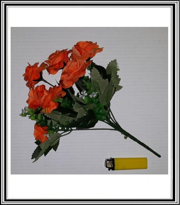 Umelá malá kytička 31 cm č 600013  Oranžová