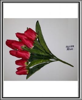 Kytica z tulipanov 50 cm 9 hláv č. FGF28 - červená