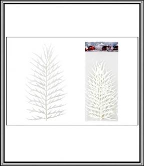Vian.dekoratívne 2 listy 35 cm - biele-čMYX4268-2W