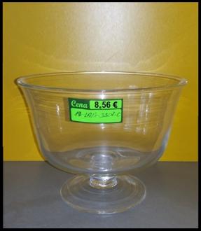 Sklenená miska na stopke 25,5 cm, v- 20,5 cm č.3307C
