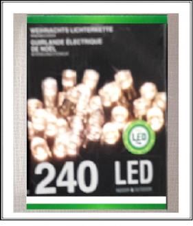 Svetelná reťaz 240 ks LED žiaroviek - zlaté