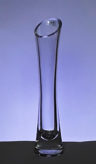 Sklenená váza č 79, SKOS dole pr.5,5 , v-25,5 cm