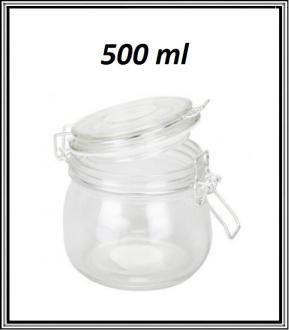 Sklenená nádoba 500 ml č QY-5544