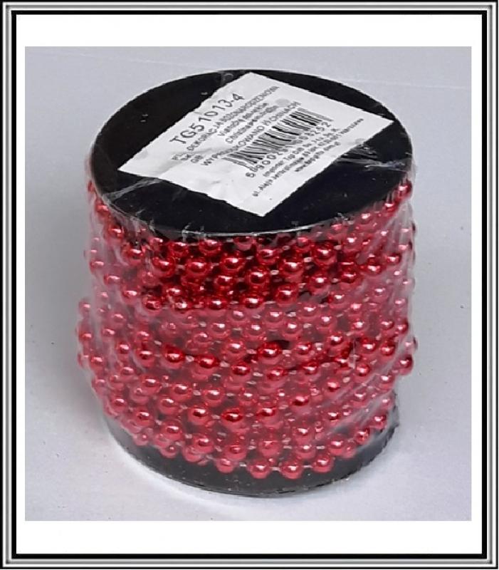 Guličková 3 mm reťaz č TG51013-4 červená