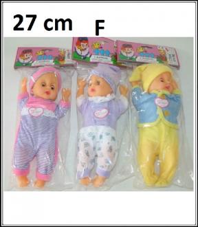 Bábika 27 cm č 3048G Fialová