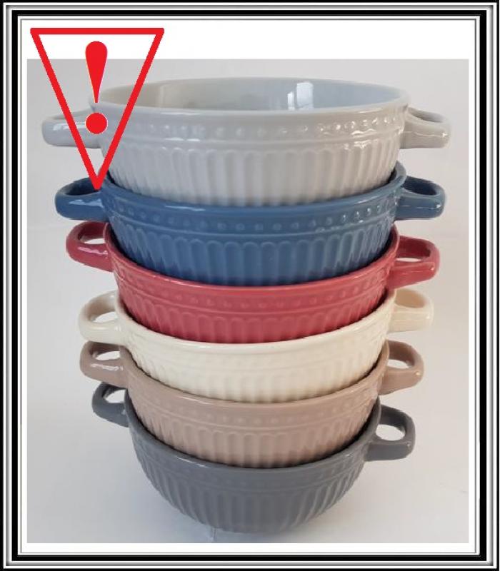 Sadá 6 ks keramických misiek s uchami RETRO č 171999 550 ml