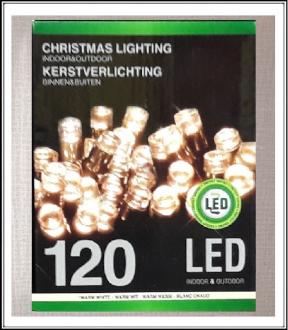 Svetelná reťaz 120 ks LED žiaroviek- zlaté