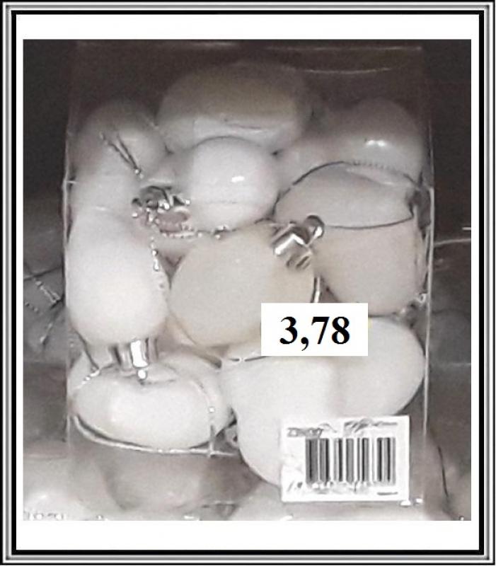 Sadá 15 ks 4,2x5 cm bielých srdiečok č 235590