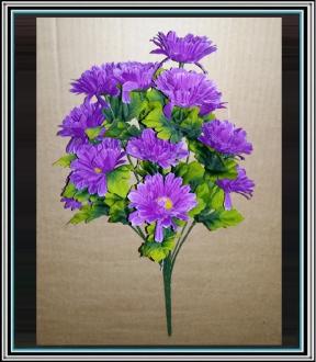 Umelá kytica 40 cm gerberky 12 hlav č 865829 fialové