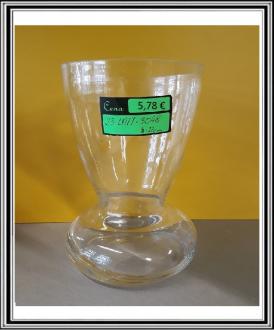 Sklenená váza 12,5x22,5 cm, dole priemer 14,5 cm, č. LA17-3048