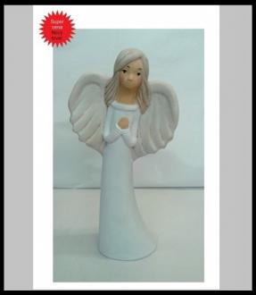 Anjel EMILKA 31 cm č.47 biely