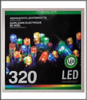 Svetelná reťaz 320 ks LED žiaroviek- Farebné